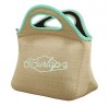 Custom Burlap Neoprene Bag - Pink